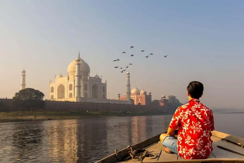 Agra: Taj Mahal Vip Tickets with Guide & Backside Boat Ride - Private pickup in Agra: start smoothly, not stressed