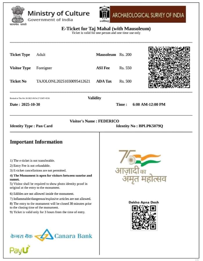 Book Taj Mahal Entry Tickets with Skip the Line Entry. - East Gate Meet-Up in Agra: Getting Started Without Headaches