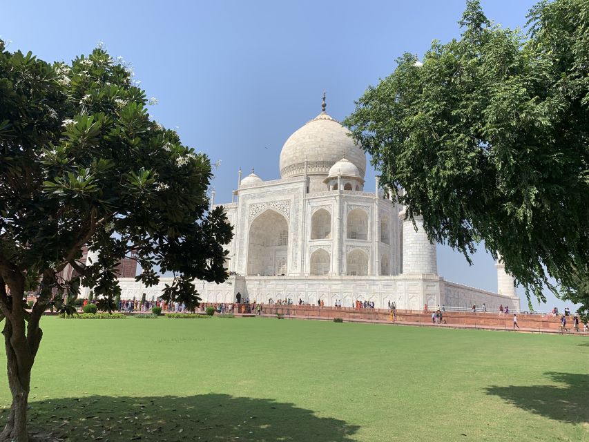 From New Delhi : Tajmahal Tour by Train All Inclusive - Agra Fort: Royal Spaces and the Classic Taj View